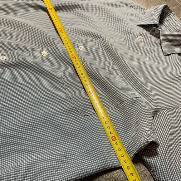 Men's Blue Checkered Shirt - Picture 4 of 4